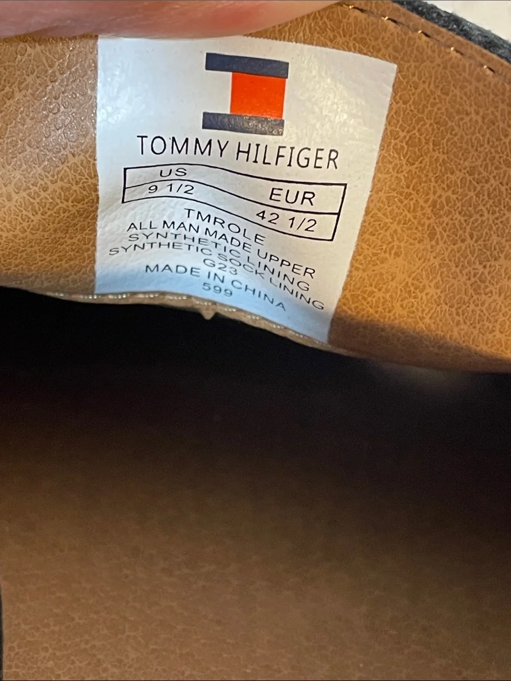 Tommy Hilfiger Men's Gray Slip-On Loafers with White Sole
